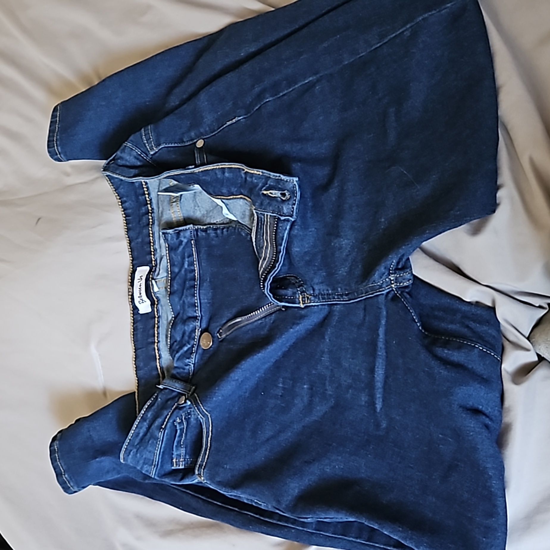 Size 13 Between Us Jeans With Slant Zip Fly